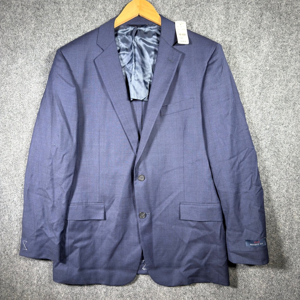 Brooks Brothers 1818 Regent Fit Blazer Men 41 Reg Blue